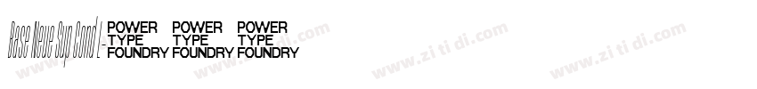 Base Neue Sup Cond L字体转换